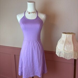 Missguided Lilac Halter Skater Dress